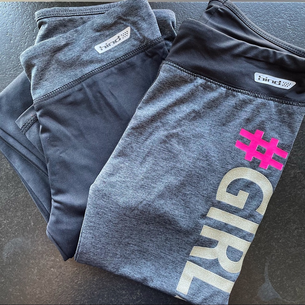 Bundle Hind Grey & Black Girls Leggings 10 y/o